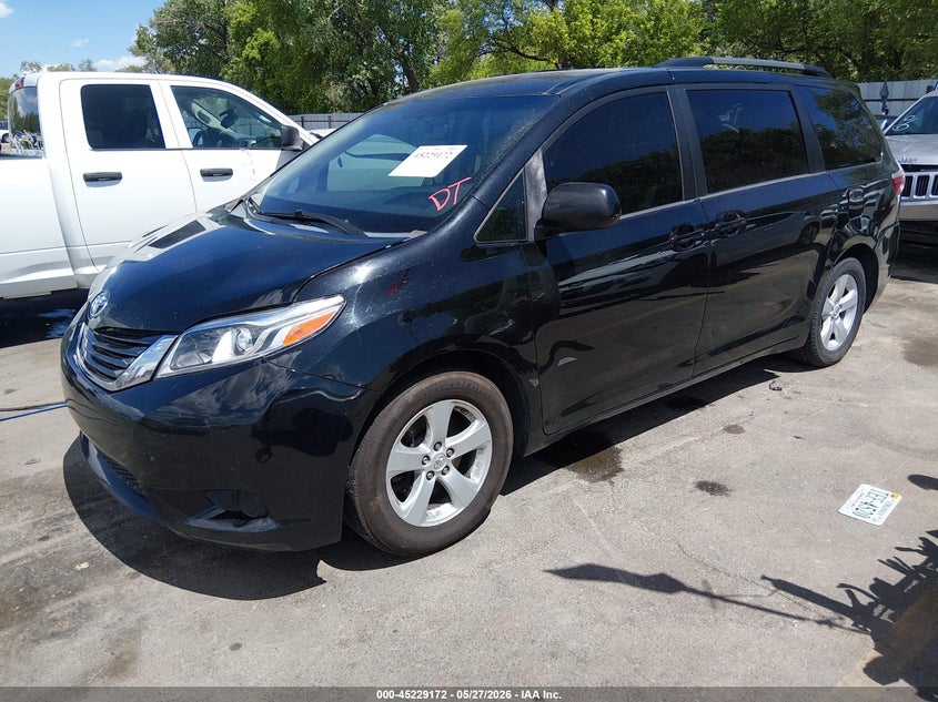 2015 Toyota Sienna VIN 5TDKK3DCXFS572417 IAAI salvage auction — REAR END, Salvage (Utah), sold $1,250 on 2026-07-30 (photo 2)