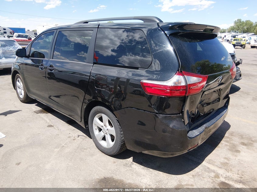 2015 Toyota Sienna VIN 5TDKK3DCXFS572417 IAAI salvage auction — REAR END, Salvage (Utah), sold $1,250 on 2026-07-30 (photo 3)