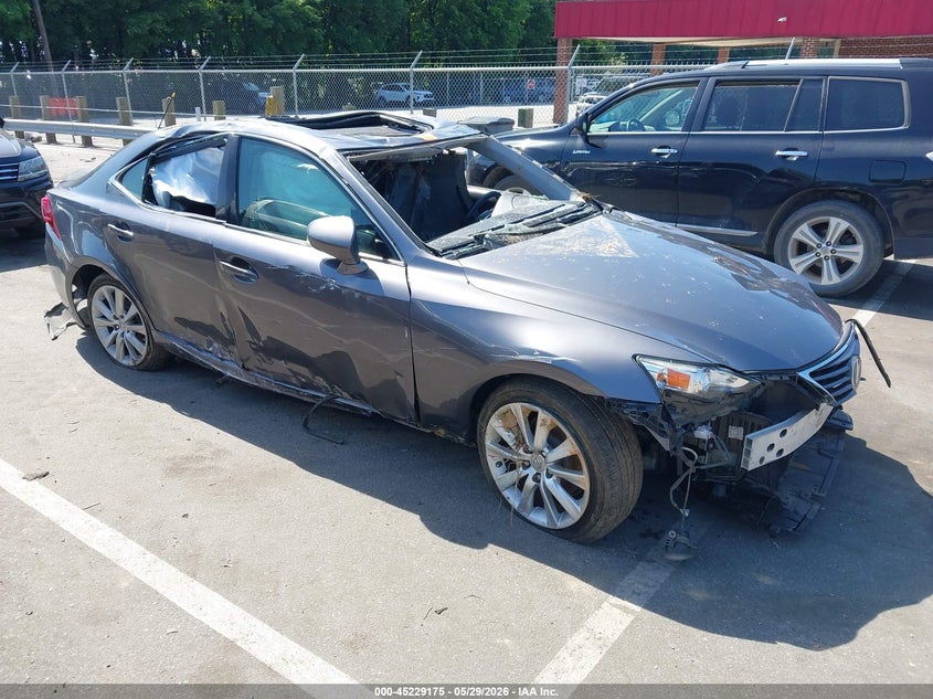 2015 Lexus Is VIN JTHBF1D28F5057551 IAAI salvage auction — BIOHAZARD/CHEMICAL, Salvage Title, sold $500 on 2026-07-09 (photo 1)