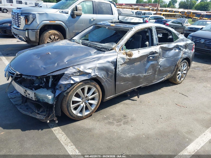 2015 Lexus Is VIN JTHBF1D28F5057551 IAAI salvage auction — BIOHAZARD/CHEMICAL, Salvage Title, sold $500 on 2026-07-09 (photo 2)