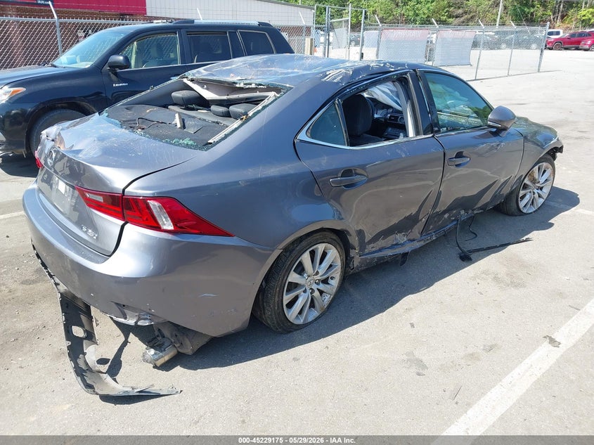 2015 Lexus Is VIN JTHBF1D28F5057551 IAAI salvage auction — BIOHAZARD/CHEMICAL, Salvage Title, sold $500 on 2026-07-09 (photo 4)