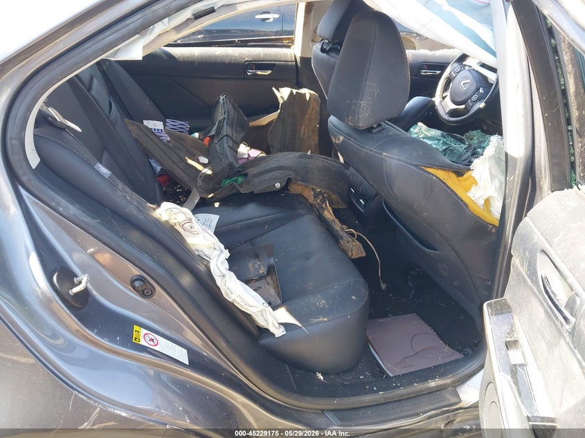 2015 Lexus Is VIN JTHBF1D28F5057551 IAAI salvage auction — BIOHAZARD/CHEMICAL, Salvage Title, sold $500 on 2026-07-09 (photo 8)