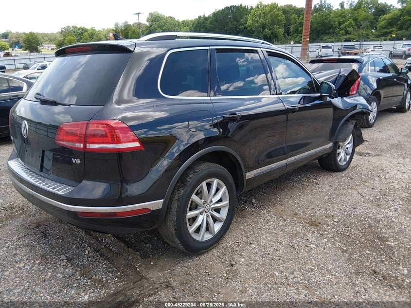 2015 Volkswagen Touareg VIN WVGEF9BPXFD006615 IAAI salvage auction — FRONT END, Salvage Title, sold $100 on 2026-07-20 (photo 4)