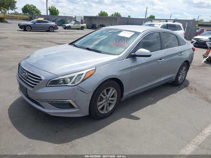 2015 Hyundai Sonata VIN 5NPE24AF8FH167888 IAAI salvage auction — REAR END, Wait Title, sold $1,650 on 2026-08-21 (photo 2)