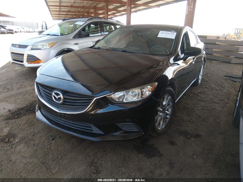 2016 Mazda 6 VIN JM1GJ1U51G1436643 IAAI salvage auction — SIDE, Salvage Title, sold $1,500 on 2026-07-12 (photo 2)