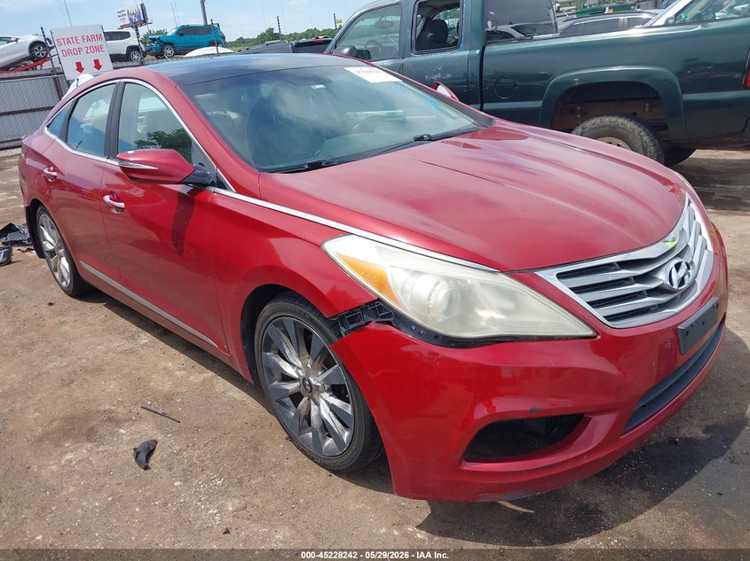 2012 Hyundai Azera VIN KMHFH4JG1CA163515 IAAI salvage auction — REAR END, Clear (Oklahoma), sold $1,000 on 2026-07-22 (photo 1)