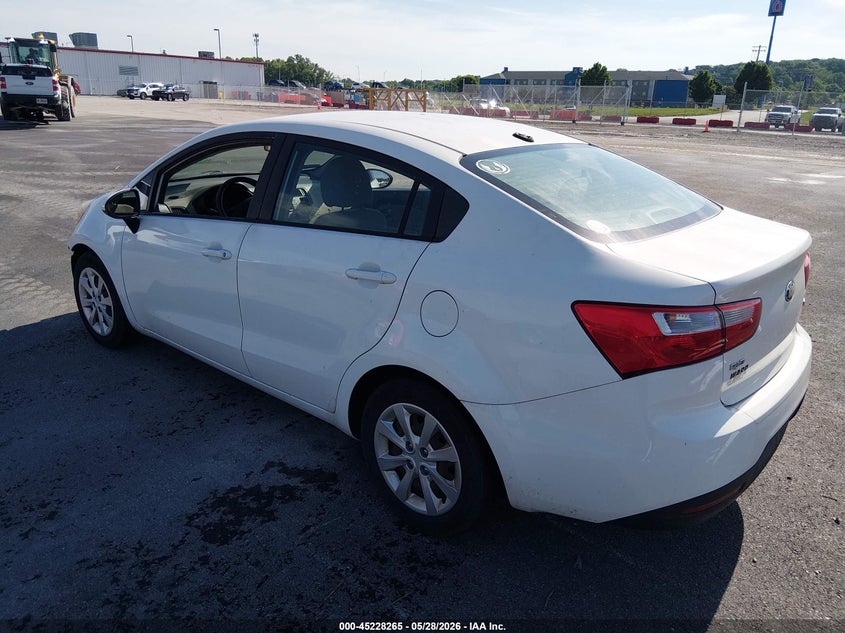 2014 Kia Rio VIN KNADM4A34E6419878 IAAI salvage auction — RIGHT FRONT, Salvage (Illinois), sold $250 on 2026-07-14 (photo 3)