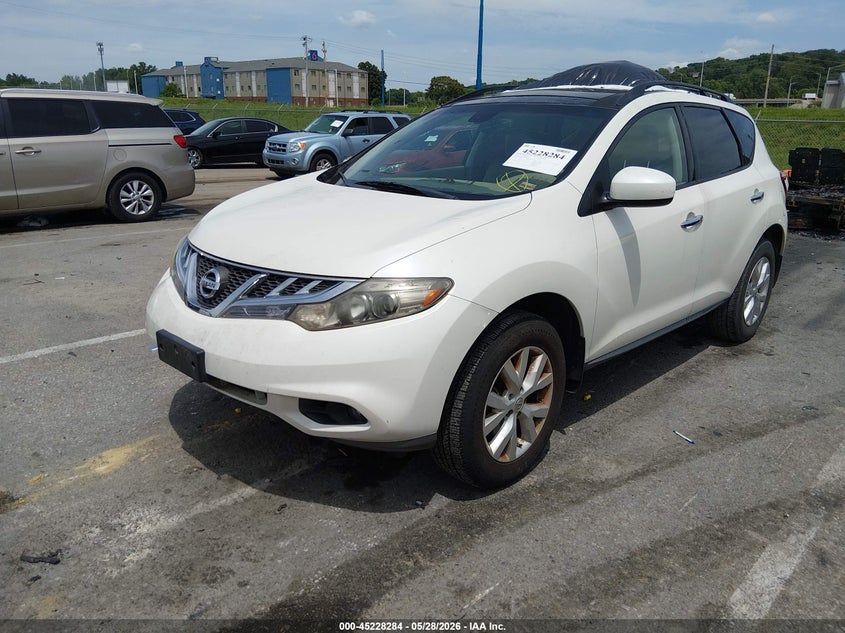 2011 Nissan Murano VIN JN8AZ1MU3BW061988 IAAI salvage auction — HAIL, Salvage (Illinois), sold $500 on 2026-07-20 (photo 2)
