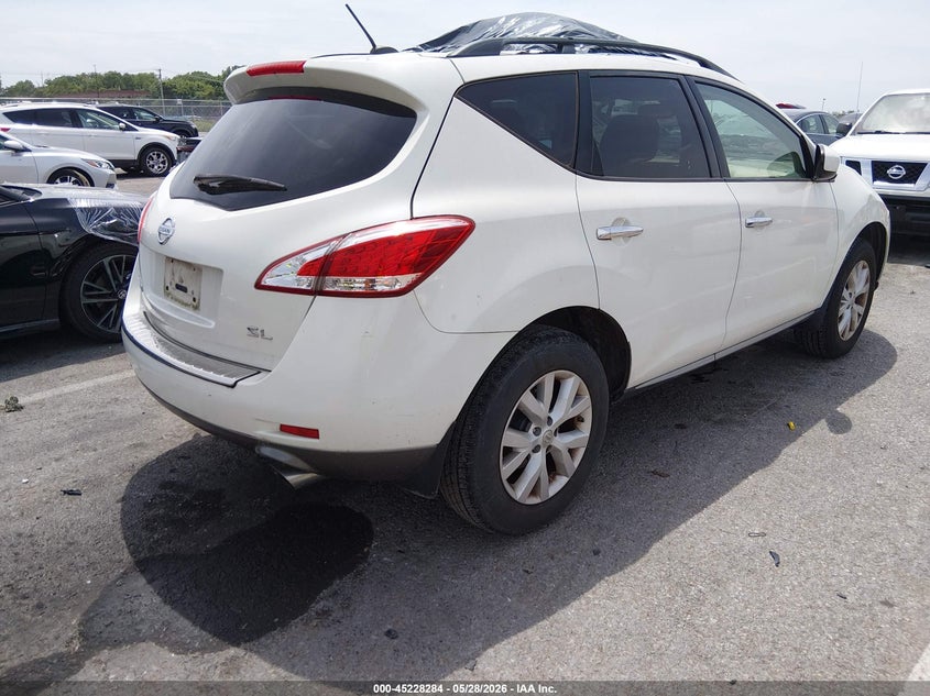 2011 Nissan Murano VIN JN8AZ1MU3BW061988 IAAI salvage auction — HAIL, Salvage (Illinois), sold $500 on 2026-07-20 (photo 4)