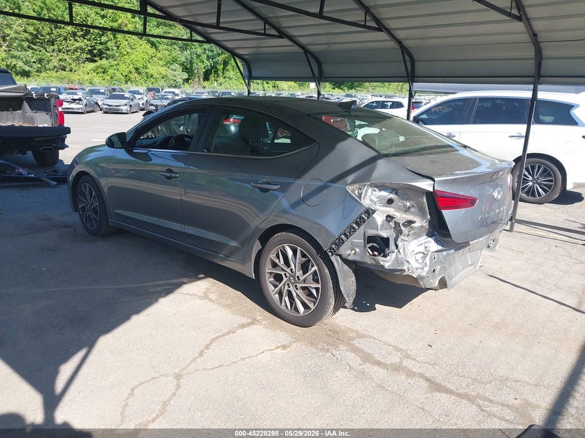 2019 Hyundai Elantra VIN KMHD84LF6KU811391 IAAI salvage auction — REAR END, Salvage Title, sold $3,300 on 2026-07-30 (photo 3)