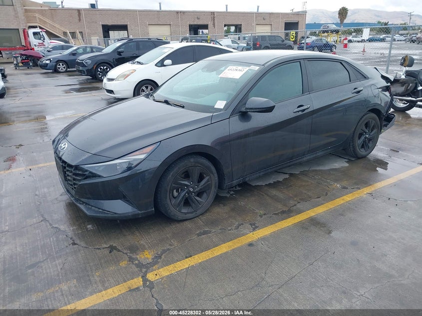 2023 Hyundai Elantra VIN 5NPLM4AGXPH102486 IAAI salvage auction — LEFT REAR, Salvage (California), sold $4,150 on 2026-07-06 (photo 2)
