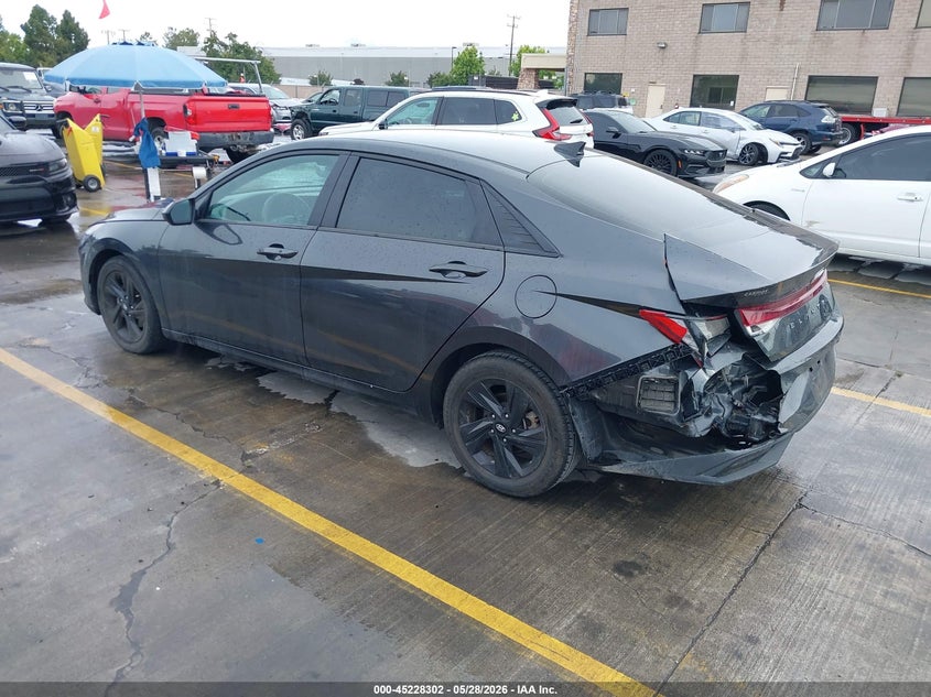 2023 Hyundai Elantra VIN 5NPLM4AGXPH102486 IAAI salvage auction — LEFT REAR, Salvage (California), sold $4,150 on 2026-07-06 (photo 3)