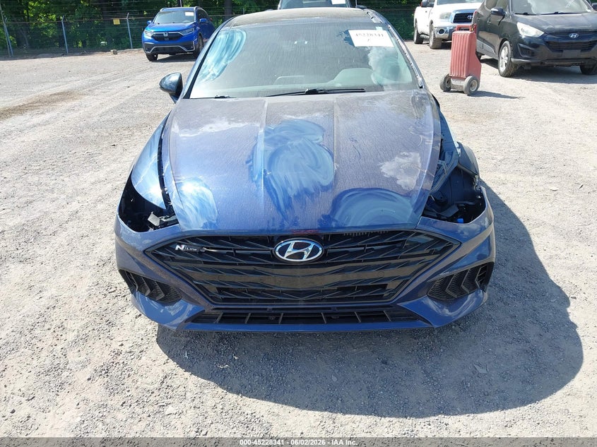 2021 Hyundai Sonata VIN 5NPEK4JC4MH106251 IAAI salvage auction — HAIL, Salvage Title, sold $5,600 on 2026-07-27 (photo 6)
