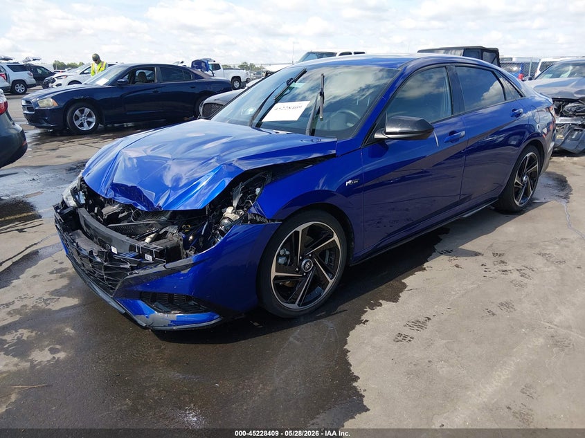 2021 Hyundai Elantra VIN KMHLR4AF2MU118431 IAAI salvage auction — FRONT END, Salvage (North Carolina), sold $1,850 on 2026-07-22 (photo 2)