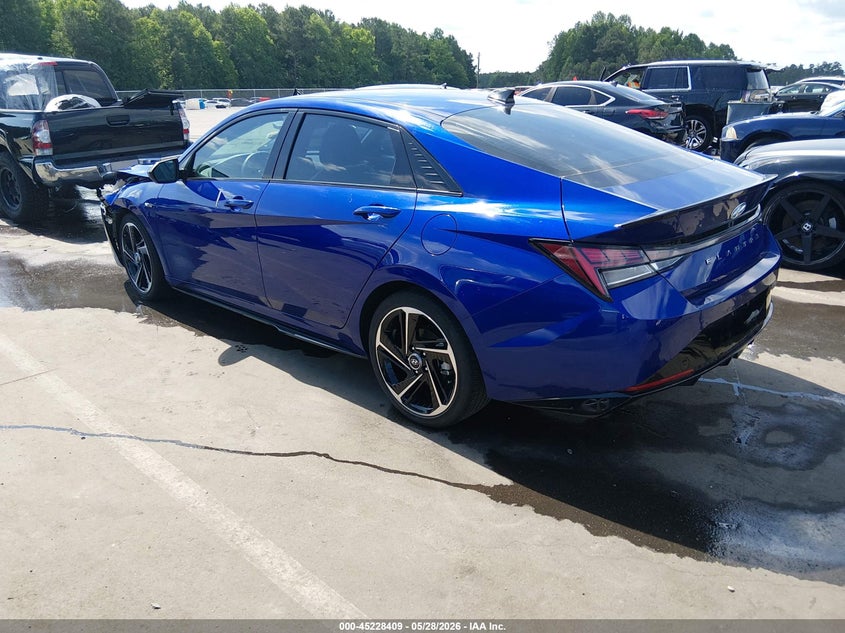 2021 Hyundai Elantra VIN KMHLR4AF2MU118431 IAAI salvage auction — FRONT END, Salvage (North Carolina), sold $1,850 on 2026-07-22 (photo 3)
