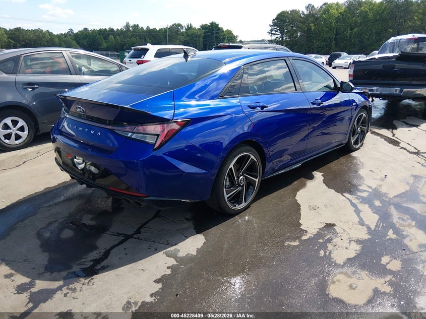 2021 Hyundai Elantra VIN KMHLR4AF2MU118431 IAAI salvage auction — FRONT END, Salvage (North Carolina), sold $1,850 on 2026-07-22 (photo 4)