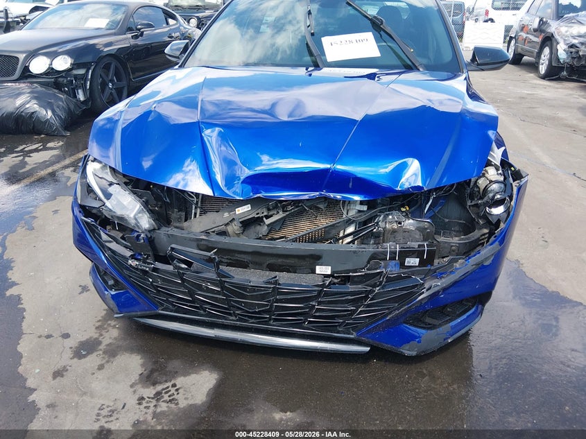 2021 Hyundai Elantra VIN KMHLR4AF2MU118431 IAAI salvage auction — FRONT END, Salvage (North Carolina), sold $1,850 on 2026-07-22 (photo 6)