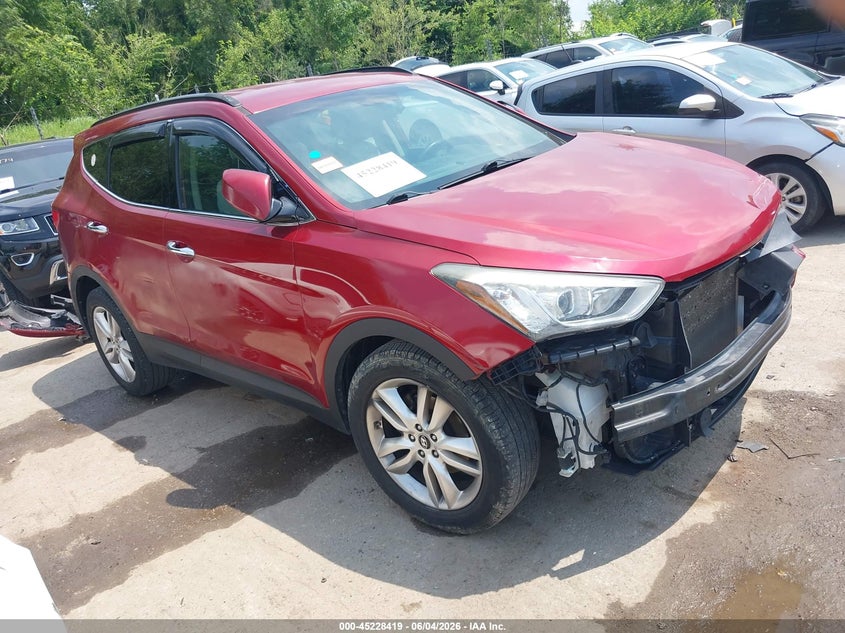 2013 Hyundai Santa fe VIN 5XYZUDLA4DG079955 IAAI salvage auction — FRONT END, Salvage Title, sold $1,700 on 2026-07-26 (photo 1)