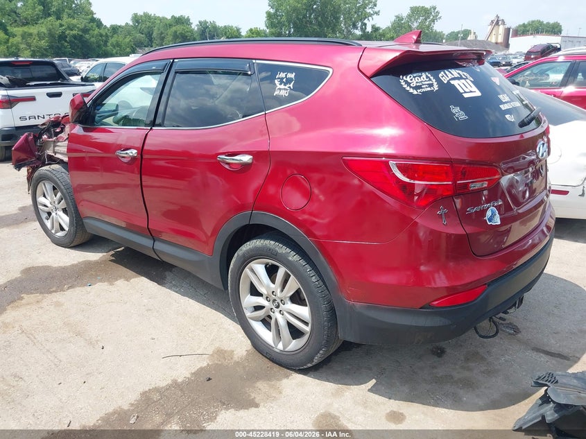 2013 Hyundai Santa fe VIN 5XYZUDLA4DG079955 IAAI salvage auction — FRONT END, Salvage Title, sold $1,700 on 2026-07-26 (photo 3)