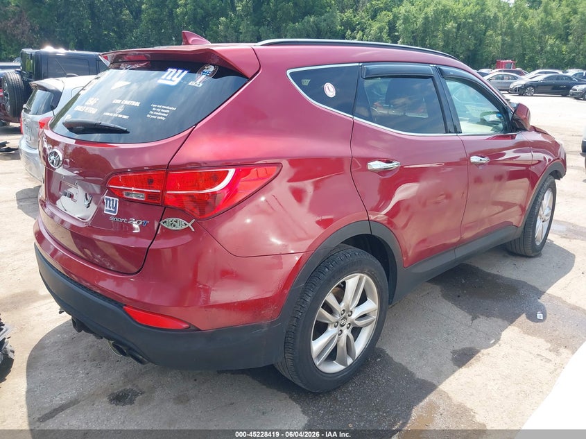 2013 Hyundai Santa fe VIN 5XYZUDLA4DG079955 IAAI salvage auction — FRONT END, Salvage Title, sold $1,700 on 2026-07-26 (photo 4)