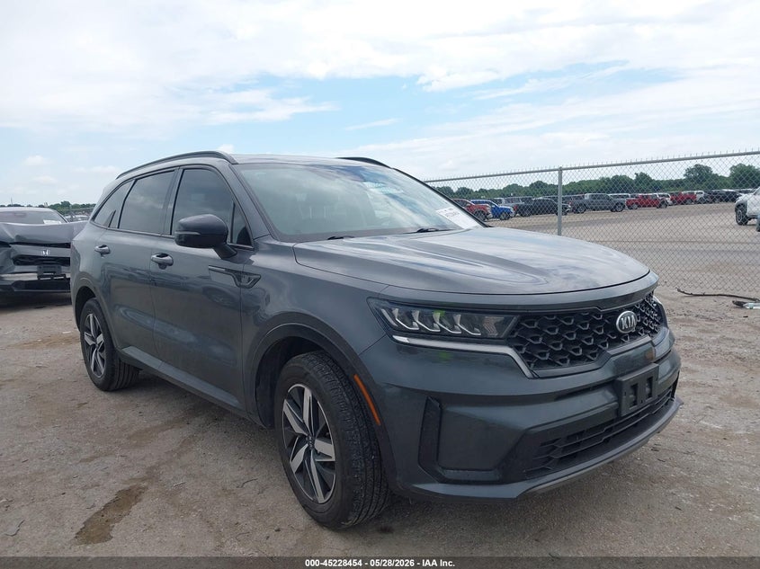 2021 Kia Sorento VIN 5XYRL4LC6MG020328 IAAI salvage auction — SIDE, Original (Texas), sold $7,500 on 2026-08-02 (photo 1)