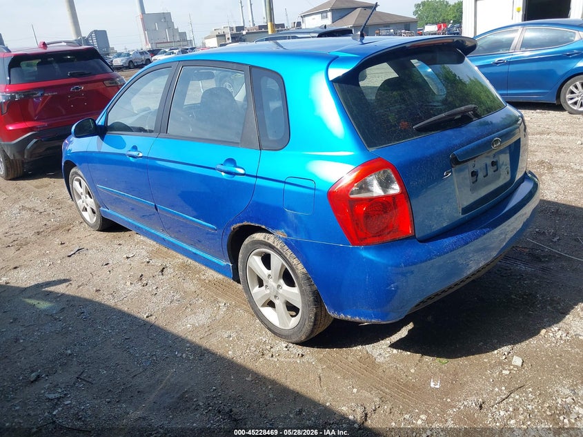 2007 Kia Spectra VIN KNAFE161075005291 IAAI salvage auction — FRONT END, Clear (Indiana), sold $800 on 2026-07-15 (photo 3)