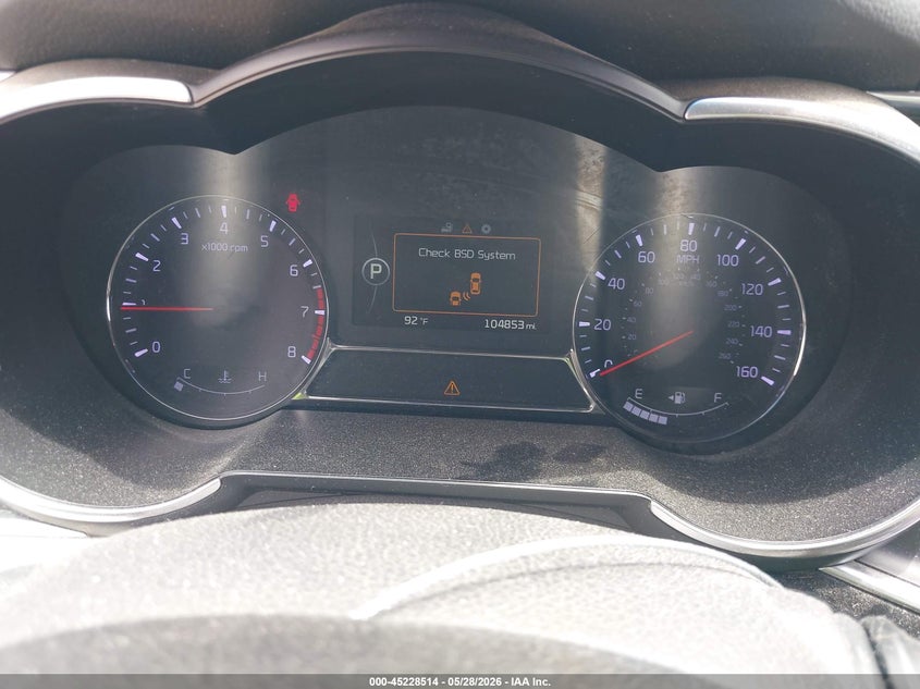 2014 Kia Optima VIN 5XXGR4A67EG278835 IAAI salvage auction — FRONT END, Original (Texas), sold $2,650 on 2026-07-22 (photo 7)