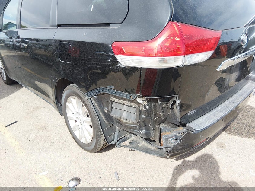 2011 Toyota Sienna VIN 5TDDK3DC7BS002894 IAAI salvage auction — LEFT REAR, Clear (Virginia), sold $3,150 on 2026-07-14 (photo 6)