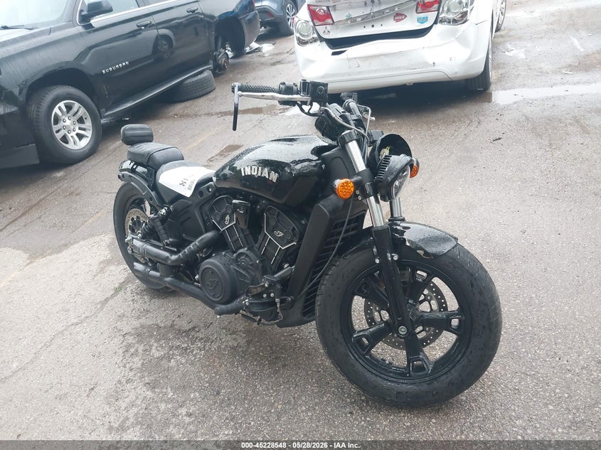 2021 Indian motorcycle co. Scout VIN 56KMTB110M3177237 IAAI salvage auction — FRONT END, Salvage (Kansas), sold $3,000 on 2026-07-08 (photo 1)