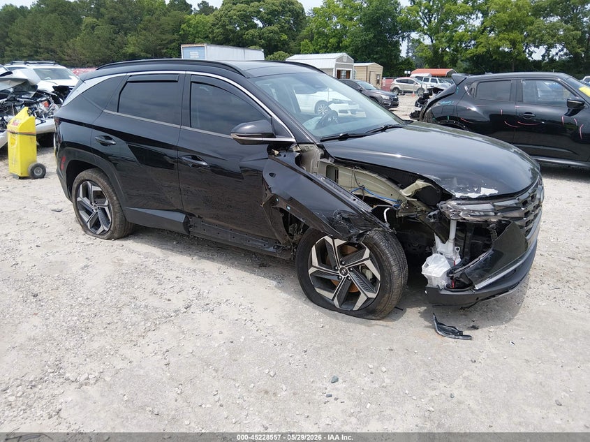 2022 Hyundai Tucson VIN KM8JECA14NU019404 IAAI salvage auction — FRONT & REAR, Salvage Title, sold $9,300 on 2026-07-09 (photo 1)