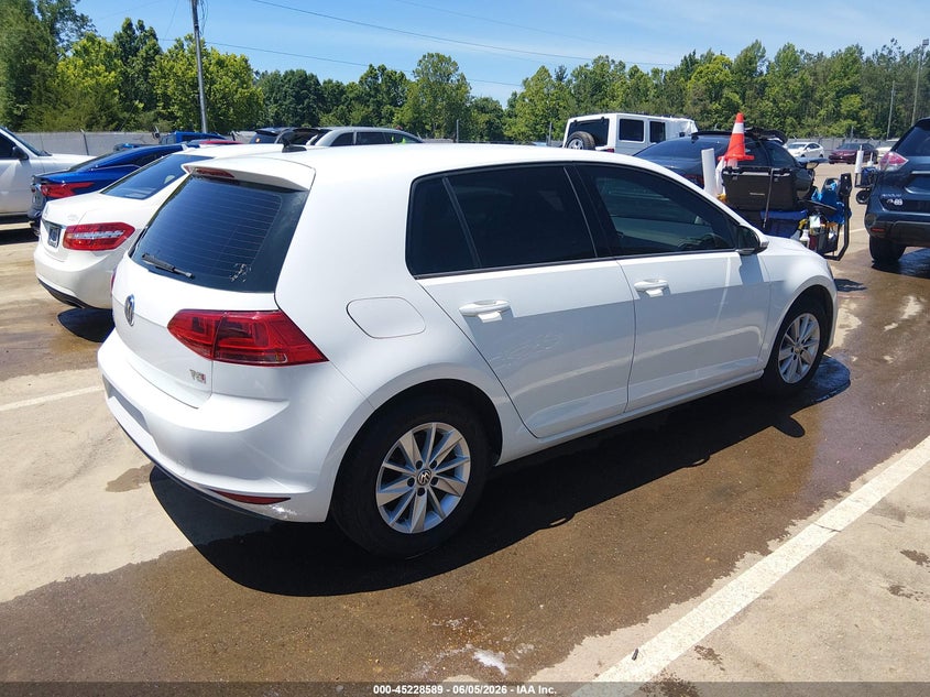 2015 Volkswagen Golf VIN 3VW217AU4FM013076 IAAI salvage auction — SIDE, Salvage (Mississippi), sold $1,650 on 2026-07-10 (photo 4)