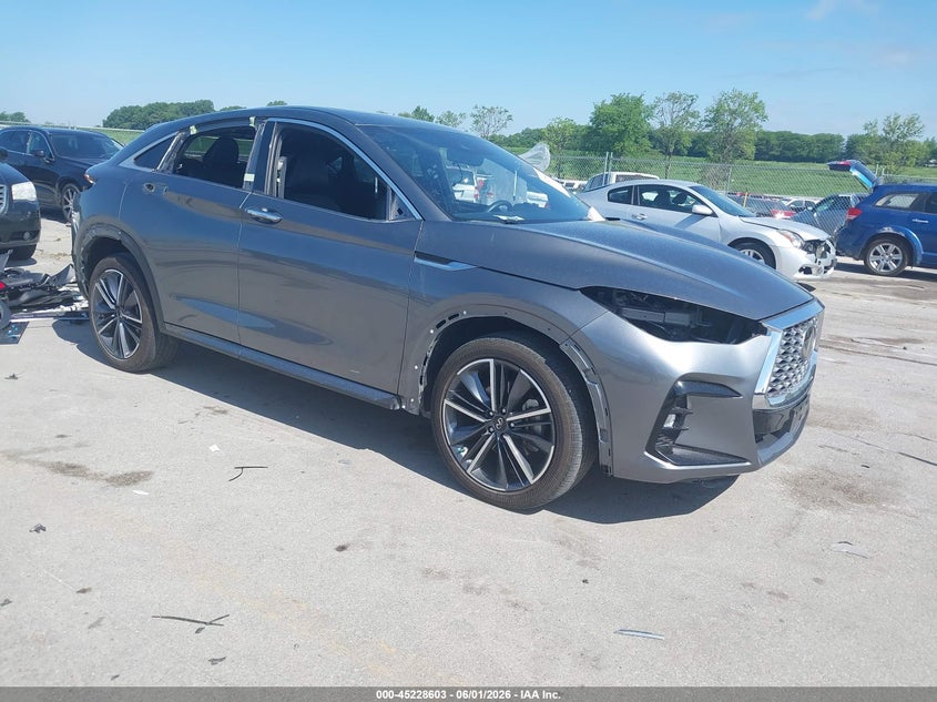 2024 Infiniti Qx55 VIN 3PCAJ5JR1RF108623 IAAI salvage auction — HAIL, Salvage Title, sold $9,550 on 2026-07-28 (photo 1)