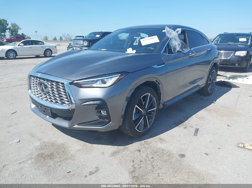 2024 Infiniti Qx55 VIN 3PCAJ5JR1RF108623 IAAI salvage auction — HAIL, Salvage Title, sold $9,550 on 2026-07-28 (photo 2)