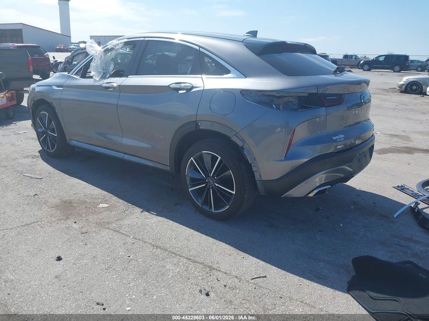 2024 Infiniti Qx55 VIN 3PCAJ5JR1RF108623 IAAI salvage auction — HAIL, Salvage Title, sold $9,550 on 2026-07-28 (photo 3)