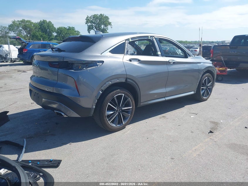 2024 Infiniti Qx55 VIN 3PCAJ5JR1RF108623 IAAI salvage auction — HAIL, Salvage Title, sold $9,550 on 2026-07-28 (photo 4)
