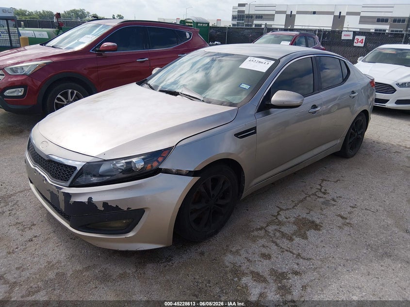 2011 Kia Optima VIN KNAGN4A79B5051924 IAAI salvage auction — NORMAL WEAR, Original (Texas), sold $600 on 2026-07-07 (photo 2)