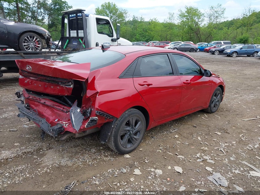 2023 Hyundai Elantra VIN KMHLM4AGXPU397722 IAAI salvage auction — REAR END, Salvage (Pennsylvania), sold $2,700 on 2026-08-01 (photo 4)