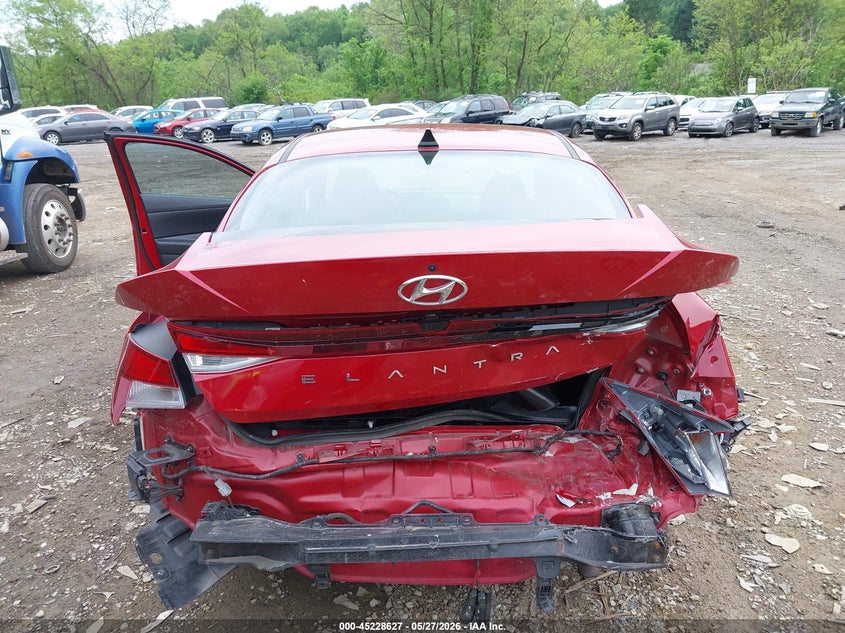 2023 Hyundai Elantra VIN KMHLM4AGXPU397722 IAAI salvage auction — REAR END, Salvage (Pennsylvania), sold $2,700 on 2026-08-01 (photo 6)