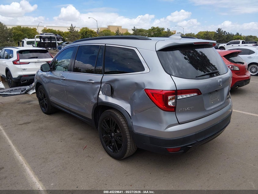 2022 Honda Pilot VIN 5FNYF5H27NB010957 IAAI salvage auction — LEFT SIDE, Salvage (California), sold $7,100 on 2026-07-29 (photo 3)