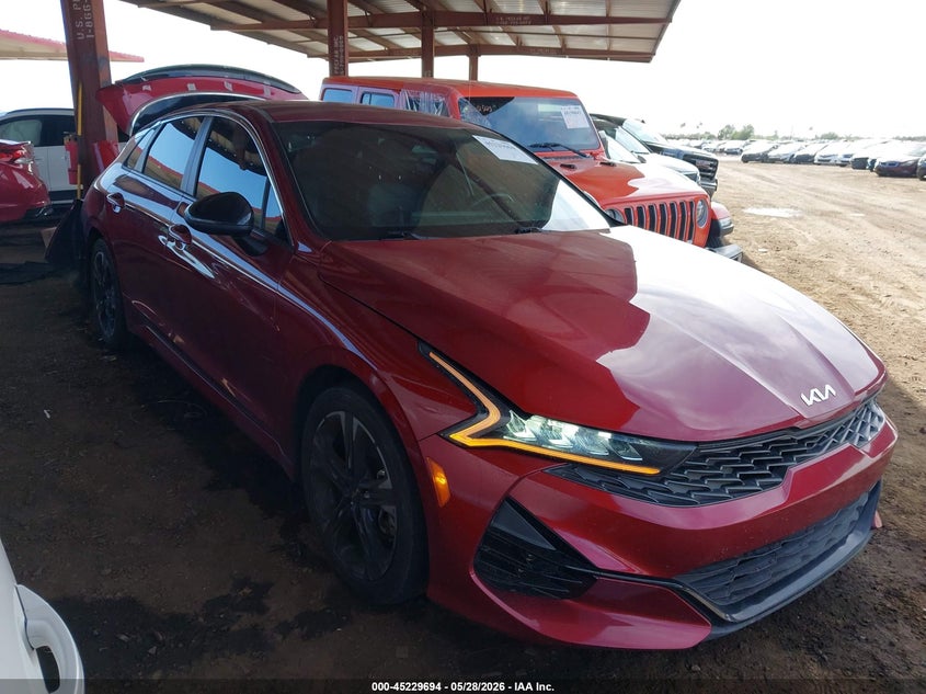 2022 Kia K5 VIN 5XXG64J25NG130480 IAAI salvage auction — REAR END, Salvage (Arizona), sold $6,950 on 2026-07-14 (photo 1)