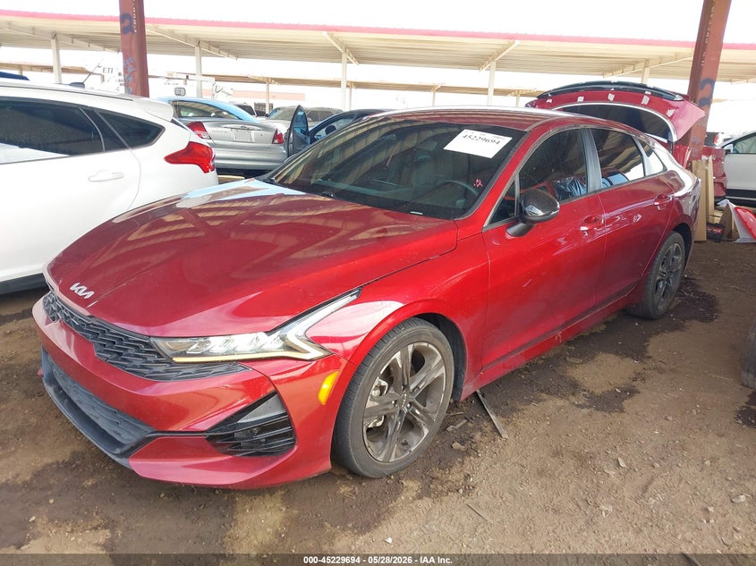 2022 Kia K5 VIN 5XXG64J25NG130480 IAAI salvage auction — REAR END, Salvage (Arizona), sold $6,950 on 2026-07-14 (photo 2)