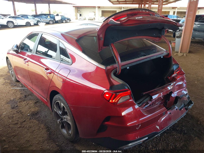 2022 Kia K5 VIN 5XXG64J25NG130480 IAAI salvage auction — REAR END, Salvage (Arizona), sold $6,950 on 2026-07-14 (photo 3)