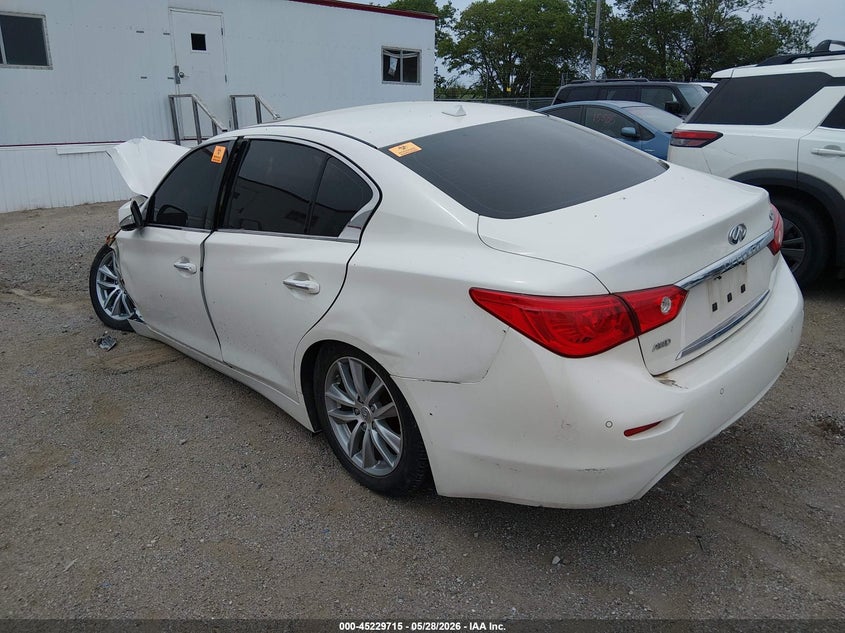 2017 Infiniti Q50 VIN JN1EV7AR3HM831674 IAAI salvage auction — NORMAL WEAR, Certificate Of Title (Nebraska), sold $575 on 2026-07-16 (photo 3)