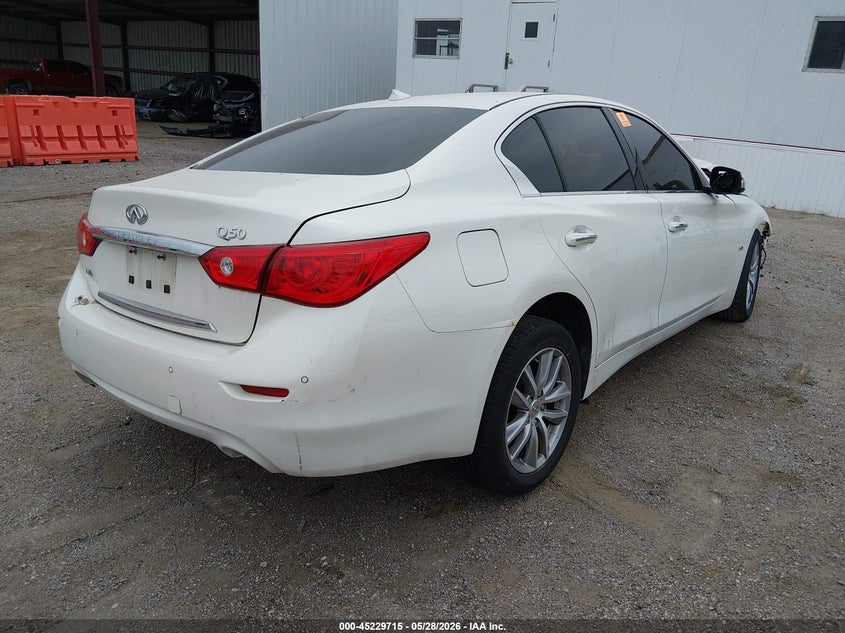 2017 Infiniti Q50 VIN JN1EV7AR3HM831674 IAAI salvage auction — NORMAL WEAR, Certificate Of Title (Nebraska), sold $575 on 2026-07-16 (photo 4)