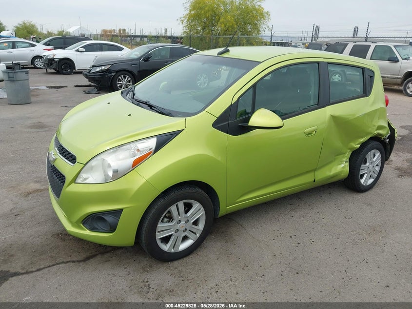 2013 Chevrolet Spark VIN KL8CB6S94DC602676 IAAI salvage auction — REAR END, Salvage (Arizona), sold $575 on 2026-07-25 (photo 2)
