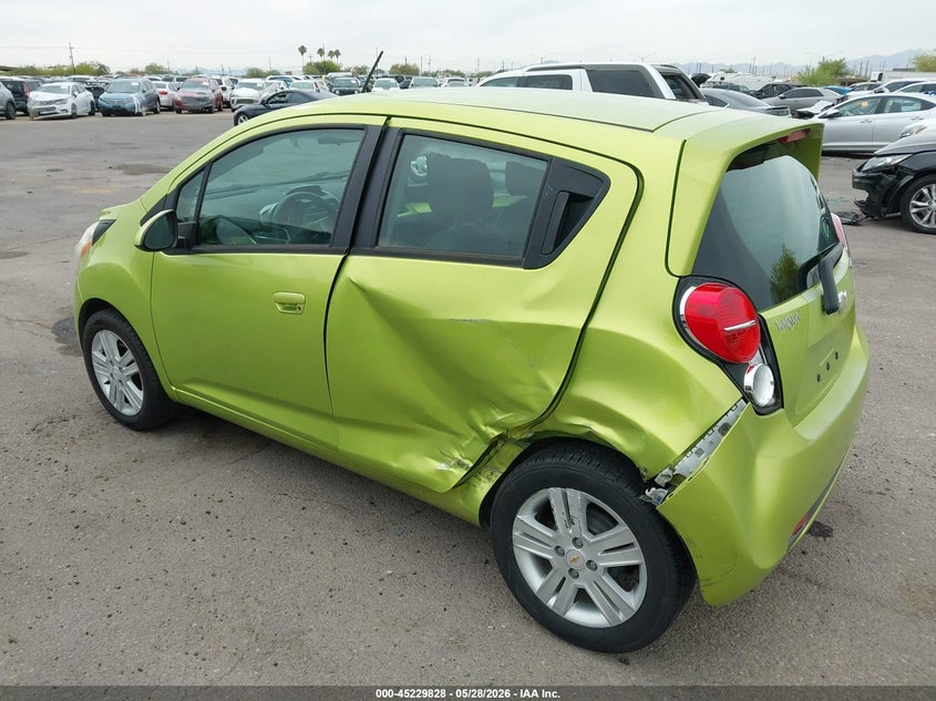 2013 Chevrolet Spark VIN KL8CB6S94DC602676 IAAI salvage auction — REAR END, Salvage (Arizona), sold $575 on 2026-07-25 (photo 3)