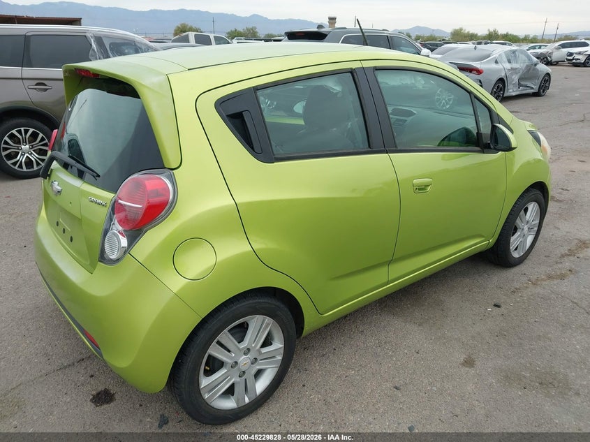 2013 Chevrolet Spark VIN KL8CB6S94DC602676 IAAI salvage auction — REAR END, Salvage (Arizona), sold $575 on 2026-07-25 (photo 4)
