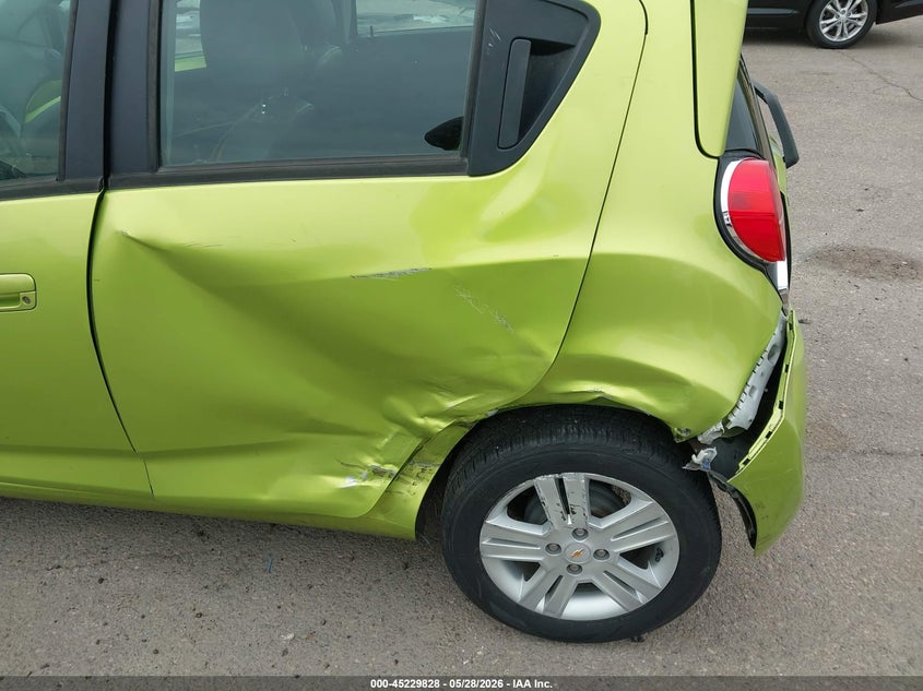 2013 Chevrolet Spark VIN KL8CB6S94DC602676 IAAI salvage auction — REAR END, Salvage (Arizona), sold $575 on 2026-07-25 (photo 6)