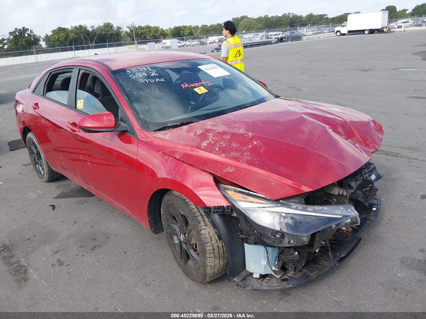 2023 Hyundai Elantra VIN KMHLM4AG9PU461636 IAAI salvage auction — FRONT END, Certificate Of Destruction (Florida), sold $2,500 on 2026-07-06 (photo 1)