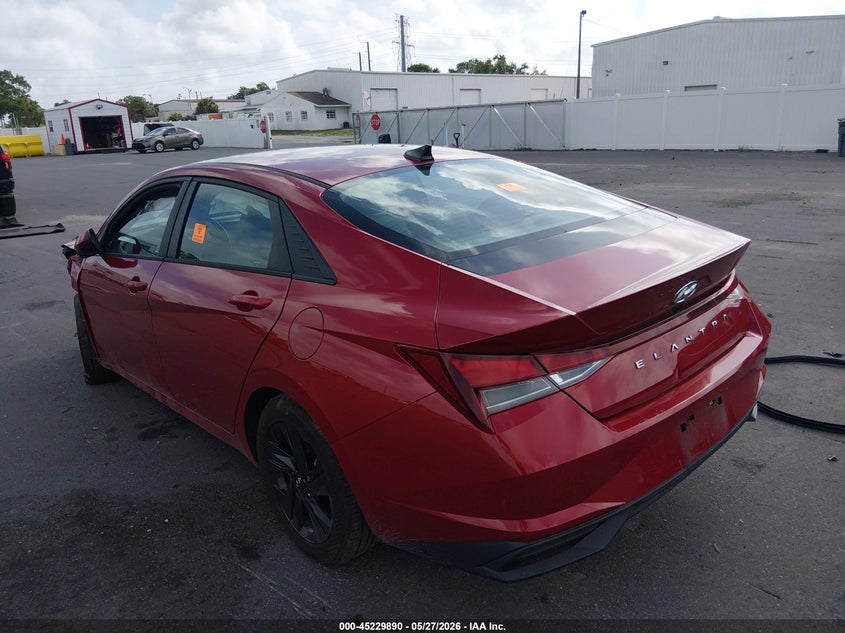 2023 Hyundai Elantra VIN KMHLM4AG9PU461636 IAAI salvage auction — FRONT END, Certificate Of Destruction (Florida), sold $2,500 on 2026-07-06 (photo 3)